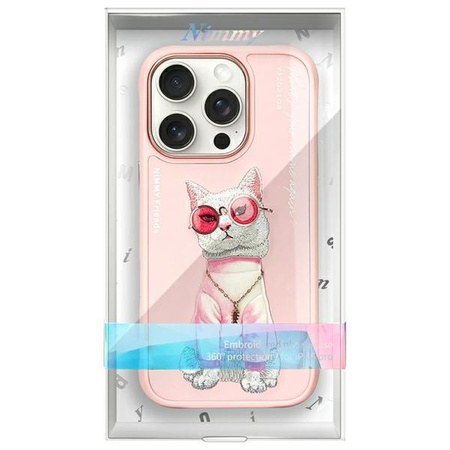 NIMMY ETUI DO IPHONE 16 PRO MAX 6.9 GLASSES COOL CAT Z OCHRONĄ PRZED