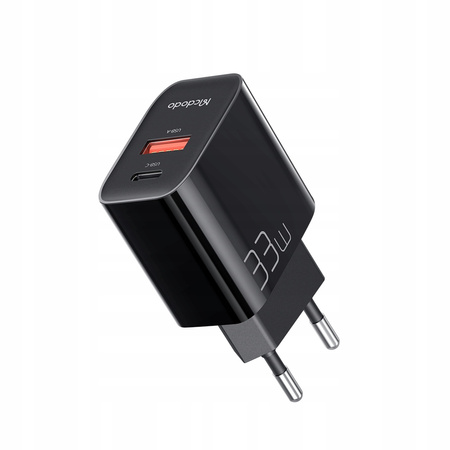 MCDODO SZYBKA ŁADOWARKA SIECIOWA DO TELEFONU ZASILACZ 2X USB USB-C PD 33W