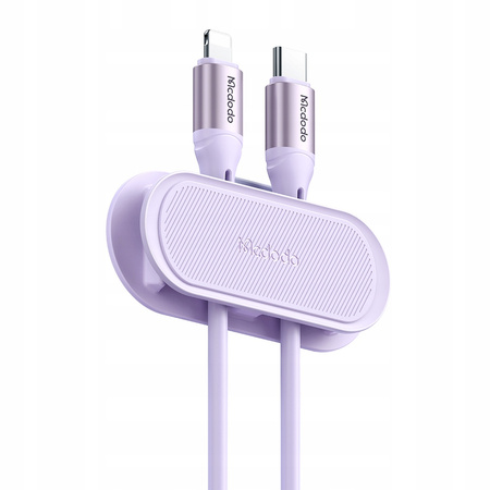 Kabelorganizer, Kabel, für Schreibtisch, Halterung, selbstklebend, rosa, Mcdodo