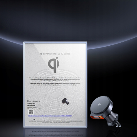 Suport telefon auto MCDODO cu încãrcãtor inductiv pentru MAGSAFE QI2