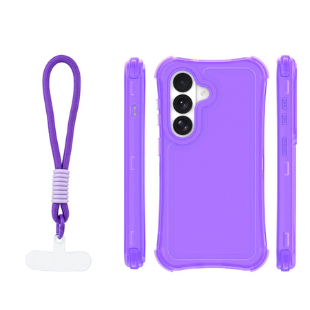 Nakładka SafePop ze smyczą do Samsung Galaxy S26 Plus fioletowa