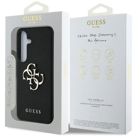 GUESS ETUI GRAINED BIG 4G LOGO SMALL CLASSIC LOGO DO SAMSUNG GALAXY S25+