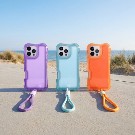 Nakładka SafePop ze smyczą do Samsung Galaxy S26 Ultra fioletowa