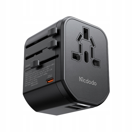 Mcdodo Reise-Ladeadapter USB 20W EU US UK