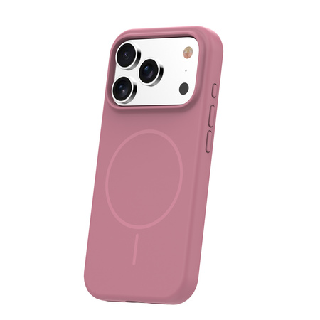 Nakładka Silicone Thin Mag do iPhone 17 Pro Max 6,9" różany