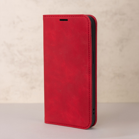 Etui Smart Suede do iPhone 7 / 8 / SE 2020 / SE 2022 czerwone