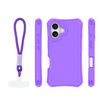 Nakładka SafePop ze smyczą do iPhone 16 6,1" fioletowa