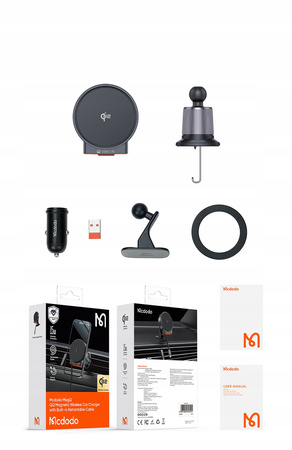 MCDODO CAR PHONE HOLDER INDUCTION CHARGER FOR MAGSAFE QI2