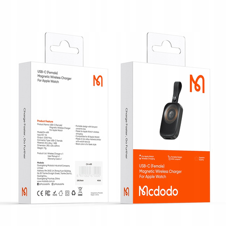 MCDODO INDUKTIVES LADEGERÄT ZUM AUFLADEN DER APPLE WATCH 6 7 8 9 SE ULTRA ARMBAND