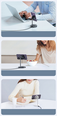 Docking Station, 2-in-1, Magnetic, for iPhone, Airpods, white Mcdodo