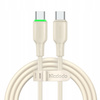 MCDODO USB-C FAST CHARGING CABLE FOR SAMSUNG APPLE USB TYPE C 65W 1M LED BEIGE