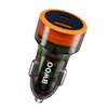 BWOO ładowarka samochodowa PD 1x USB-C 1x USB 38W transparentna
