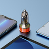 BWOO ładowarka samochodowa PD 1x USB-C 1x USB 38W transparentna