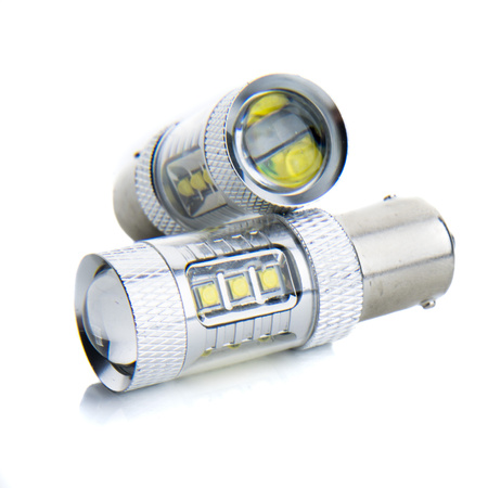 EINPARTS ŻARÓWKI LED P21W DO AUTA 12V 16 DIODY LED CREE DŁUGA ŻYWOTNOŚĆ