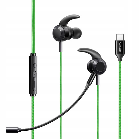 Mcdodo Headphones with Microphone Gaming USB-C DAC, Green