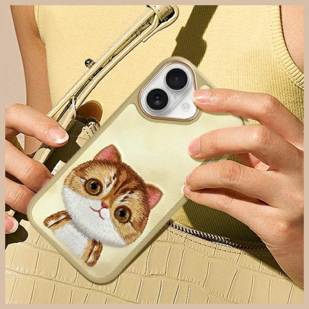 NIMMY ETUI CASE DO IPHONE 16 6.1 BIG EYED PET CAT OCHRONNE ANTYPOWIERNIOWE