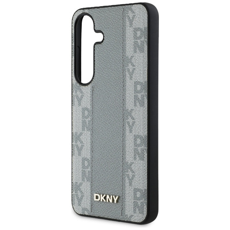 DKNY CASE DO MAGSAFE DO SAMSUNG GALAXY S25 SKÓRZANE ETUI WZÓR CHECKERED