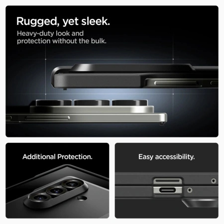 Etui Spigen Tough Armor Pro Mag MagSafe na Samsung Galaxy Z Fold 7 - czarne