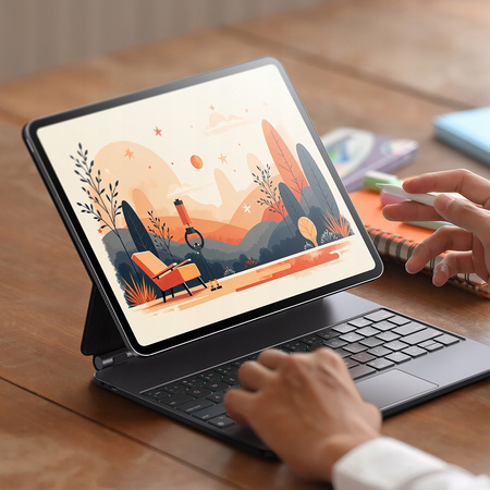 MCDODO ETUI KLAWIATURA PODŚWIETLANA DO APPLE IPAD AIR/PRO 11 CALI CZARNY