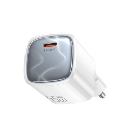 MCDODO SZYBKA ŁADOWARKA DO TELEFONU USB-C 45W GAN KABEL 1M TYP C BIAŁA
