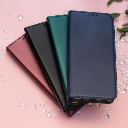 Etui Smart Magnetic do Xiaomi Redmi 14C 4G/ 14C 5G / Redmi A4 / POCO C75 burgundowe