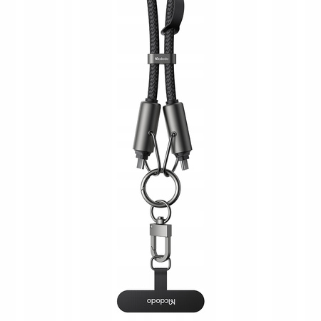 CUREA DE GÂT MCDODO PENTRU TELEFON CROSSBODY INSERT CABLU USB-C NEGRU 60W