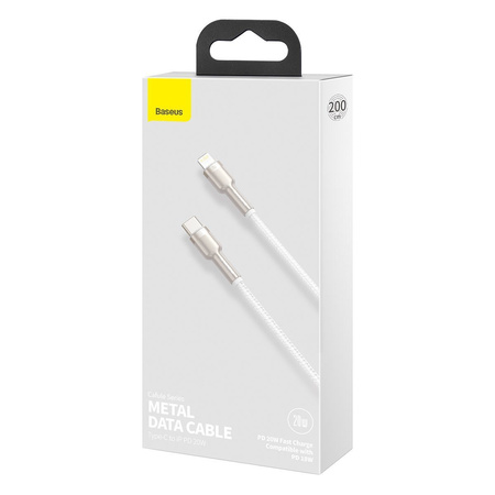 BASEUS KABEL USB-C DO LIGHTNING CAFULE 20W DO APPLE 2M PD SZYBKIE ŁADOWANIE