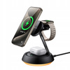 MCDODO ŁADOWARKA INDUKCYJNA 15W 3W1 DO MAGSAFE IPHONE AIRPODS WATCH LAMPKA