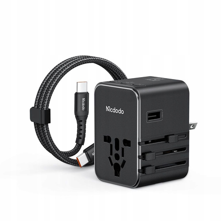 MCDODO 2W1 ŁADOWARKA ADAPTER PODRÓŻNY PRZEJŚCIÓWKA ANGIELSKA UK EU US 45W
