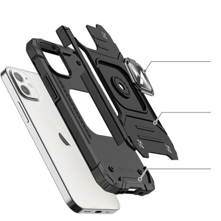 WOZINSKY RING ARMOR ETUI PANCERNE DO IPHONE 14 Z MAGNETYCZNYM UCHWYTEM