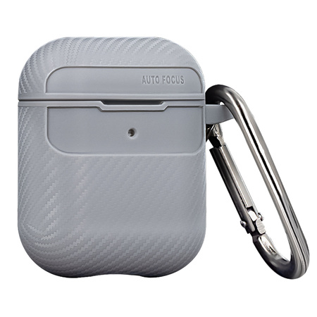 Etui Carbon do Airpods / Airpods 2 szare