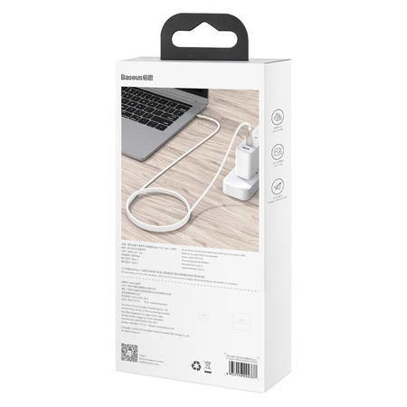 BASEUS KABEL USB-C DO USB-C 100W 2M DO ŁADOWANIA TELEFONÓW I KOMPUTERÓW 2M