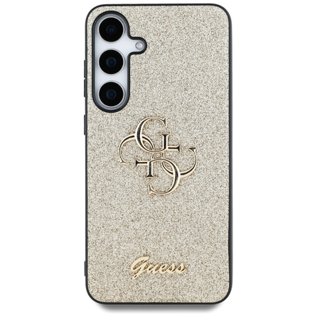 GUESS POKROWIEC FIXED GLITTER 4G METAL LOGO DO SAMSUNG GALAXY S25 TPU ETUI