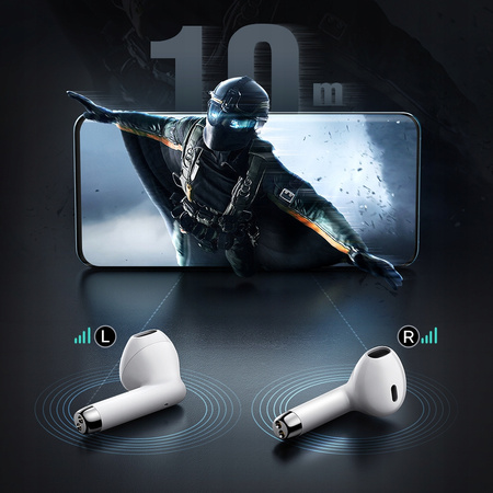 Mcdodo Kabellose In-Ear-Kopfhörer mit Ladecase, Bluetooth 5, Weiß