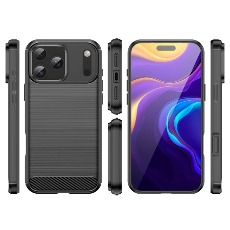 HURTEL ETUI CARBON CASE DO IPHONE 17 PRO OCHRONA ZARYSOWAŃ MAGNETYCZNE