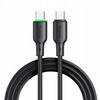 MCDODO USB-C-Kabel, Schnellladekabel für Samsung und Apple, USB Typ C, 65 W, 1 m, LED, Schwarz