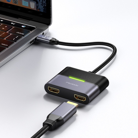 Mcdodo Rocky Series adapter USB-C do 2x HDMI 4K 60Hz