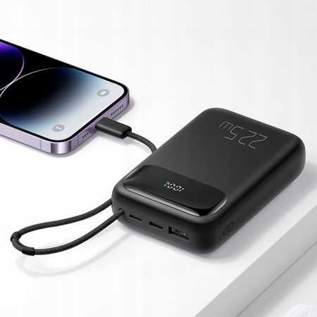 MCDODO POWERBANK 10000MAH Z WYŚWIETLACZEM USB USB-C 22,5W + KABEL LIGHTNING