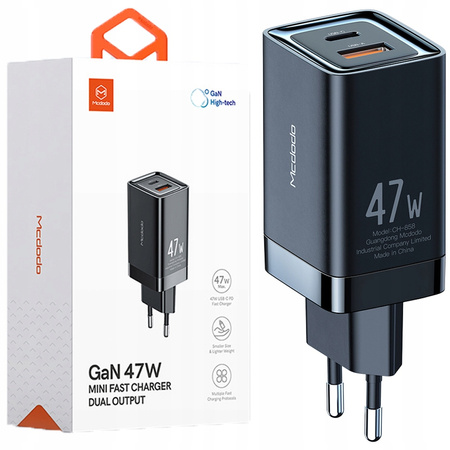 Mcdodo mini GaN 2X USB/USB-C PD QC charger - 47W