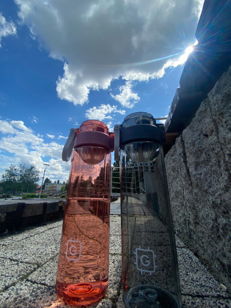 Sticlã sport Mcdodo, sticlã de apã, fãrã BPA, 1L, ro?ie