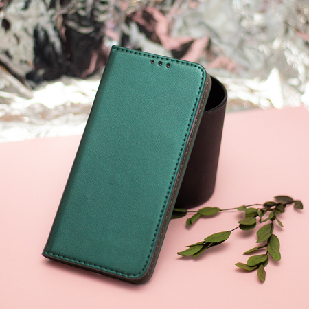 Etui Smart Magnetic do Oppo A6 4G / A6 5G / A6X 4G / A6X 5G / A6S 4G / A6S 5G Global ciemnozielone