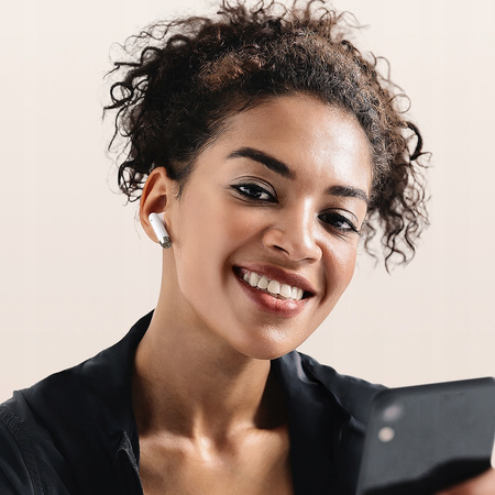 Cã?ti intraauriculare wireless Mcdodo cu husã, Bluetooth 5, albe