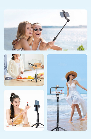 Doppel-Selfie-Stick, Stativ, Bluetooth, schwarz, Mcdodo