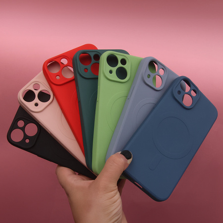 Nakładka Simple Color Mag do Samsung Galaxy A35 5G różowa