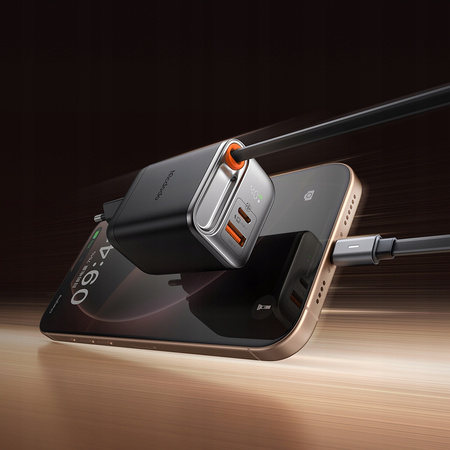 Încãrcãtor rapid de perete MCDODO, sursã de alimentare 3x USB-C PD, USB GAN 40W, cablu 1m