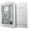 Etui Guess IML Glitters Script Strap     MagSafe do iPhone 17 Pro czarny