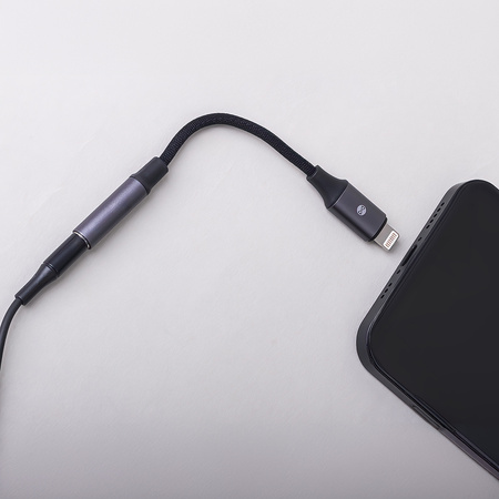 Forever adapter audio AJL-01 jack 3,5 mm - Lightning czarny
