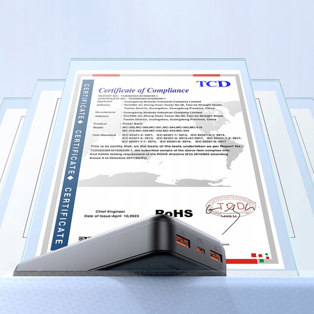 MCDODO POWERBANK 20000MAH WITH DISPLAY 3X USB USB-C 22.5W + USB-C CABLE