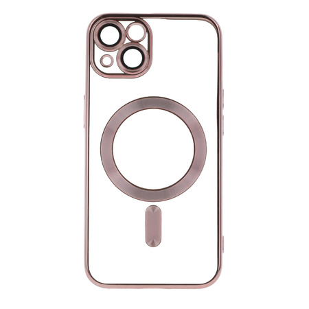 Nakładka Color Chrome Mag do iPhone 16e / 17e różowo-złota