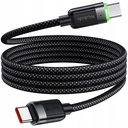 MCDODO USB-C-Kabel zum Schnellladen für Samsung und Apple USB Typ C, 60 W, 1 m, LED